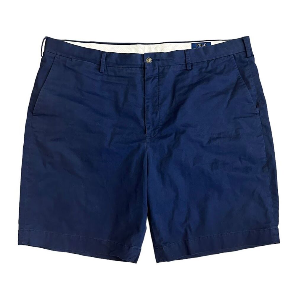 Polo Ralph Lauren Navy Blue Stretch Classic Fit 9" Inseam Chino Short Mens 42